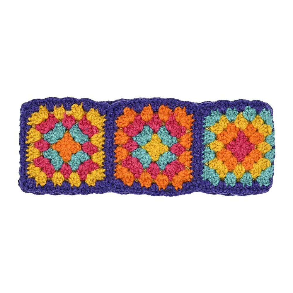 2282 MULTI COLOR CROCHET beanie & Headwrap Unisex - Stretchable Soft Warm